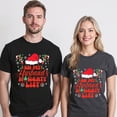 thumbnail image 5 of On My Husband's Naughty List T-Shirt – Christmas Retro Theme – Holiday Couples Gift, 5 of 6