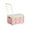 Pink-PK-home supplies, variant on LEFTHIGH Home Reinforced Handling Storage Bin Closet Organizer Mobile Container for Bedding Clothes Large Flat Box with Lid 42x29x24cm Blue Pink House Items