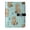 Cute Otter Pattern, variant on Leather Notebook with Pen Holder Writing Notepad Includes 100 Pages Lined Journal Bees and Flowers Pattern
