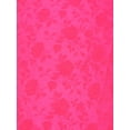 thumbnail image 2 of Brocade Roses Satin, 60" Wide, Sells by the Yard from Sal Tex Fabrics, Neon Pink, 2 of 3