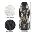 thumbnail image 7 of XYZCANDO Deer Car Front Seat Covers 2 Pcs White Camo Comfortable Car Seat Covers Front Seats Only Removable Automotive Accessories Universal Fit for Most Cars SUVs and Sedans, 7 of 7