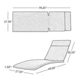 thumbnail image 7 of Outdoor Chaise Lounge Cushions 2-Piece Set - Water-Resistant & Easy-Clean for Backyard Comfort (Universal Fit, Tie Straps Included), 7 of 7