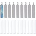 thumbnail image 1 of DIY Blank Dome Rectangle Pendant Kits Including Alloy Big Pendant Cabochon Settings Plain Edge Bezel Cups Glass Cabochons Antique Silver Tray: 49.5x10mm 60.5x12x2mm Hole: 6x3.5mm 30pcs, 1 of 5