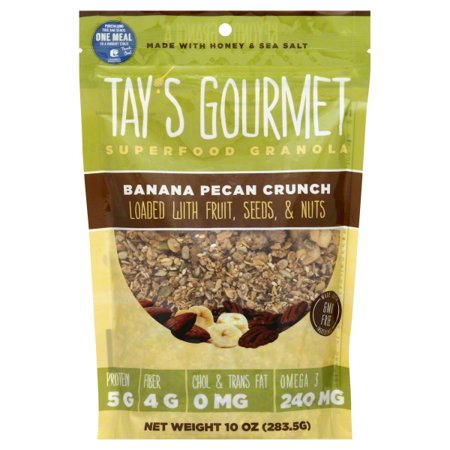 Banana pecan crunch superfood granola by Tay's Gourmet