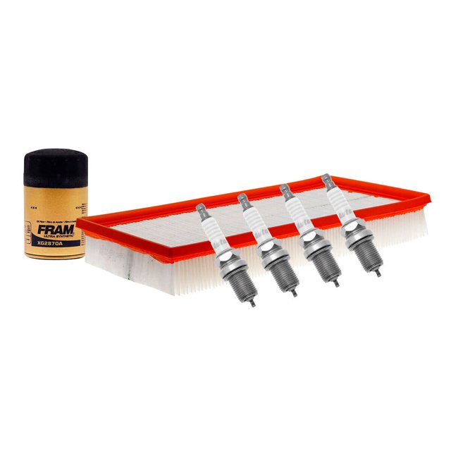 Kit De Bujías Iridio, Filtro De Aire Y Filtro Para Aceite Sintético 6 PIEZAS Afinación Sin Aceite Compatible con Golf 2000 A 2006 Volkswagen L4 1.8L