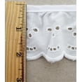 thumbnail image 2 of 2-1/8" Ruffled Gathered Embroidery Eyelet Trimming - 8 Continuous Yards, 2 of 2