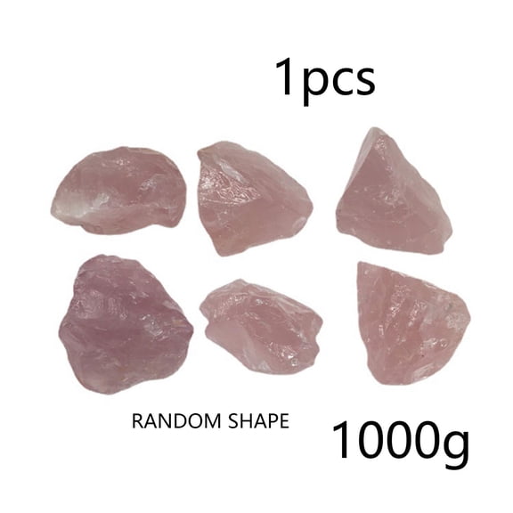 SDFGTstore Rough Crystal Stone Natural Pink Quartz for Raw Stones Home Decoration for Cabbing Tumbling Jewelry Making Fountain Rock