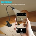 thumbnail image 3 of USB Flexible LED Clip on Light, Clamp Desk Table Reading Working Lamp, 360° Gooseneck Bed Headboard Light, Eye Protection Light, LED Desk Lamp for Home Office Study Kids, Black, 3 of 8
