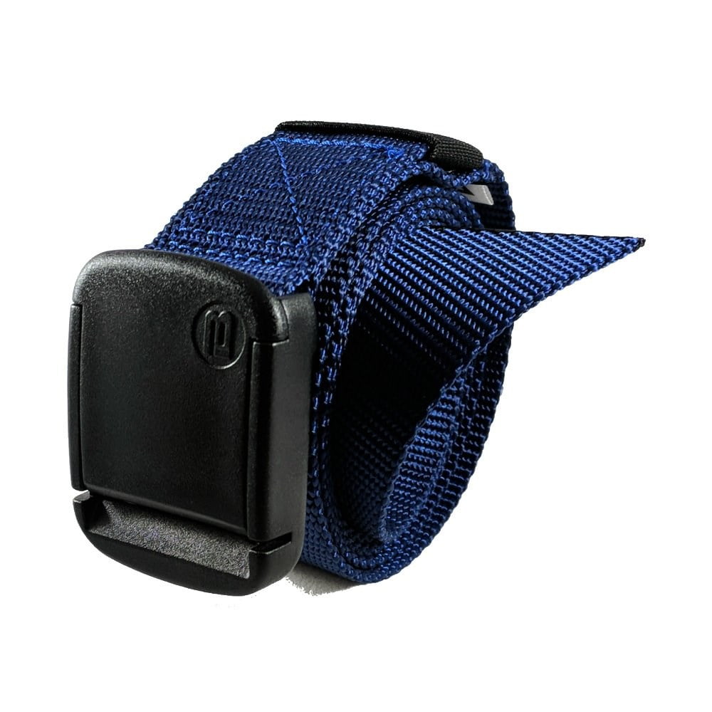 1.25 Inch Nylon Web Belt with High-Strength Adjustable Buckle Unisex XX-Large, Blue