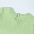 thumbnail image 5 of HILEELANG Toddler Girls Short Sleeve Dress Cotton Casual Green Dot Bunny Applique Jersey Shirt Playwear Dresses 4T, 5 of 6