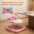 thumbnail image 6 of Baby Walker Boy Girl Music Lights Adjustable Foldable Anti-Rollover,Flower, 6 of 9