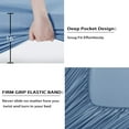 thumbnail image 6 of Queen Size Sheets Set, 100% Bamboo Cooling Bed Sheets Deep Pocket, Silky Soft and Breathable, 4 Pieces, 6 of 6