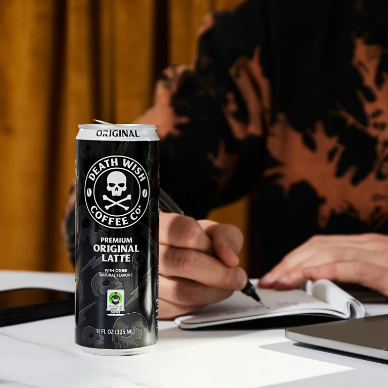 Death Wish Coffee Co., Premium Original Latte, 100% Colombian Cold