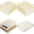 thumbnail image 3 of Gadgetvlot Tier Storage File Rack Document Letter Binders Stationery Sundries Mail Iron Holders Office Business Stackable Metal, 3 of 16