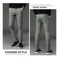 thumbnail image 3 of Pantalones De Hombre Pantalones Casuales De Gabardina, 3 of 5