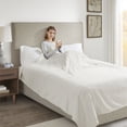 thumbnail image 2 of Serta 100" Polyester Tri-rib Fleece Fabric Heated Electric Blanket in Ivory, 2 of 8