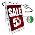 thumbnail image 2 of Sale 5 Percent Off (24" X 36") Deluxe A-Frame Signicade, Includes 2 Removable Panels & Stand, 2 of 4