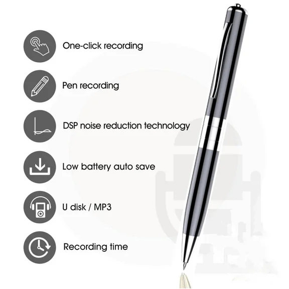64GB Mini Digital Voice Activated Recorder MP3 Player Audio Recording Record Pen