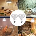thumbnail image 5 of Reptile Heating Bulb, 2 Pack 100W Basking Heat Lamp for Reptiles, E27 White Infrared Heat Bulbs, 220V, 5 of 5