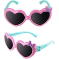 thumbnail image 2 of Soft Rubber Kids Cute Heart Polarized Sunglasses UV400 for Children, 2 of 7