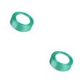 thumbnail image 4 of Kearding Cinta de papel de regalo Decoraciones Suministro de fabricación de ropa Accesorios para manualidades DIY Cintas de poliéster Pavo real de Verde Pavo Real 54 2piezas Kearding CBP273903, 4 of 6