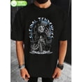 thumbnail image 1 of T-Shirt Vintage en Coton avec Imprimé Graphique - Manches Courtes, Col Rond, 1 of 5