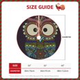 thumbnail image 2 of Sikiie Boho Owl Nativity Christmas Tree Skirt, Jesus Christian Winter Holiday Tree Mat Decoration(30-48IN)48", 2 of 6