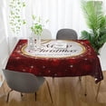 thumbnail image 6 of Coolnut Christmas Balls Tablecloth, Waterproof Washable Polyester Square Table Cover, Durable Tablecloth for Kitchen Dining Table Party Decor, 60"X 120", 6 of 7