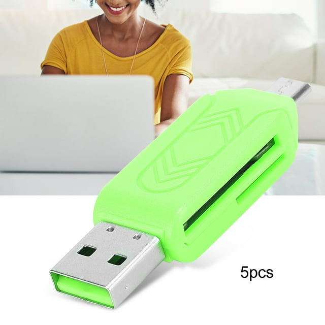Card 5Pcs USB2.0 Mobile Phone Computer Dual Use for OTG Card Reader Support for