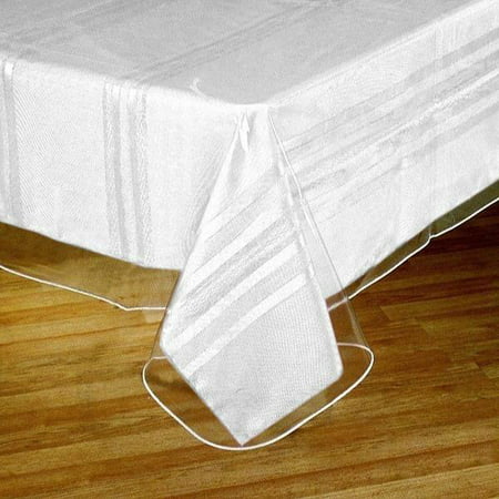Efavormart Clear Vinyl Tablecloth Protector Eco-Friendly Cover for Picnic Banquet Kitchen Dining Catering Wedding Birthday Party