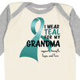thumbnail image 4 of Inktastic I Wear Teal for My Grandma Boys or Girls Long Sleeve Baby Bodysuit, 4 of 5