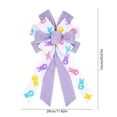 thumbnail image 3 of Uutvery Easter Bow Knot, 53x29cm Linen Like Handmade Decorative Bow with Egg Patterns, for Wreath Gift Box Door Wall Hanging Decor, 20.9x11.4 Inches, 3 of 6
