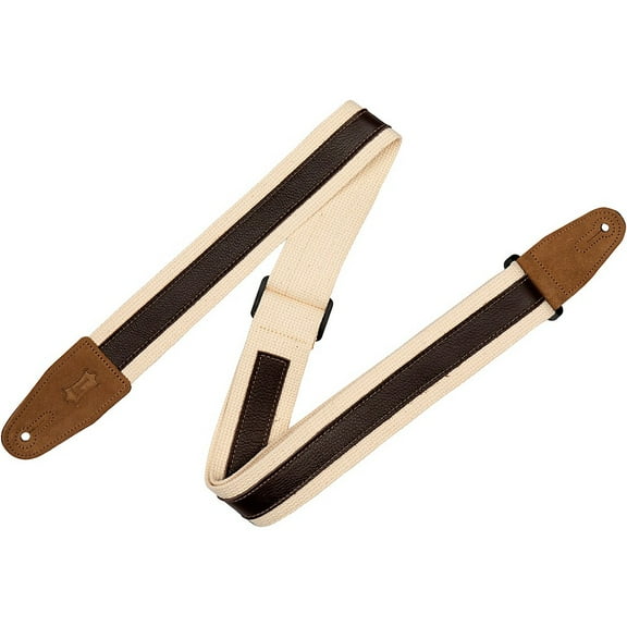 Levy's 2" Cotton Guitar Strap Natural/Brown
