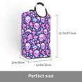 thumbnail image 3 of KLL Skull Rainbow Mushroom Laundry Hamper,Large Canvas Fabric Lightweight Storage Basket Toy Organizer Dirty Clothes Collapsible Waterproof, 3 of 6
