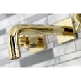 thumbnail image 4 of Kingston Brass KS6122DX Concord Double-Handle Wall Mount Bathroom Faucet, Polished Brass, 4 of 8