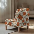 thumbnail image 5 of HELLHERO Thanksgiving Armless Accent Chair Cover Featuring Pumpkin Print, Anti Scratch Elastic Bottom Protector for Living Room Kitchen, 5 of 8
