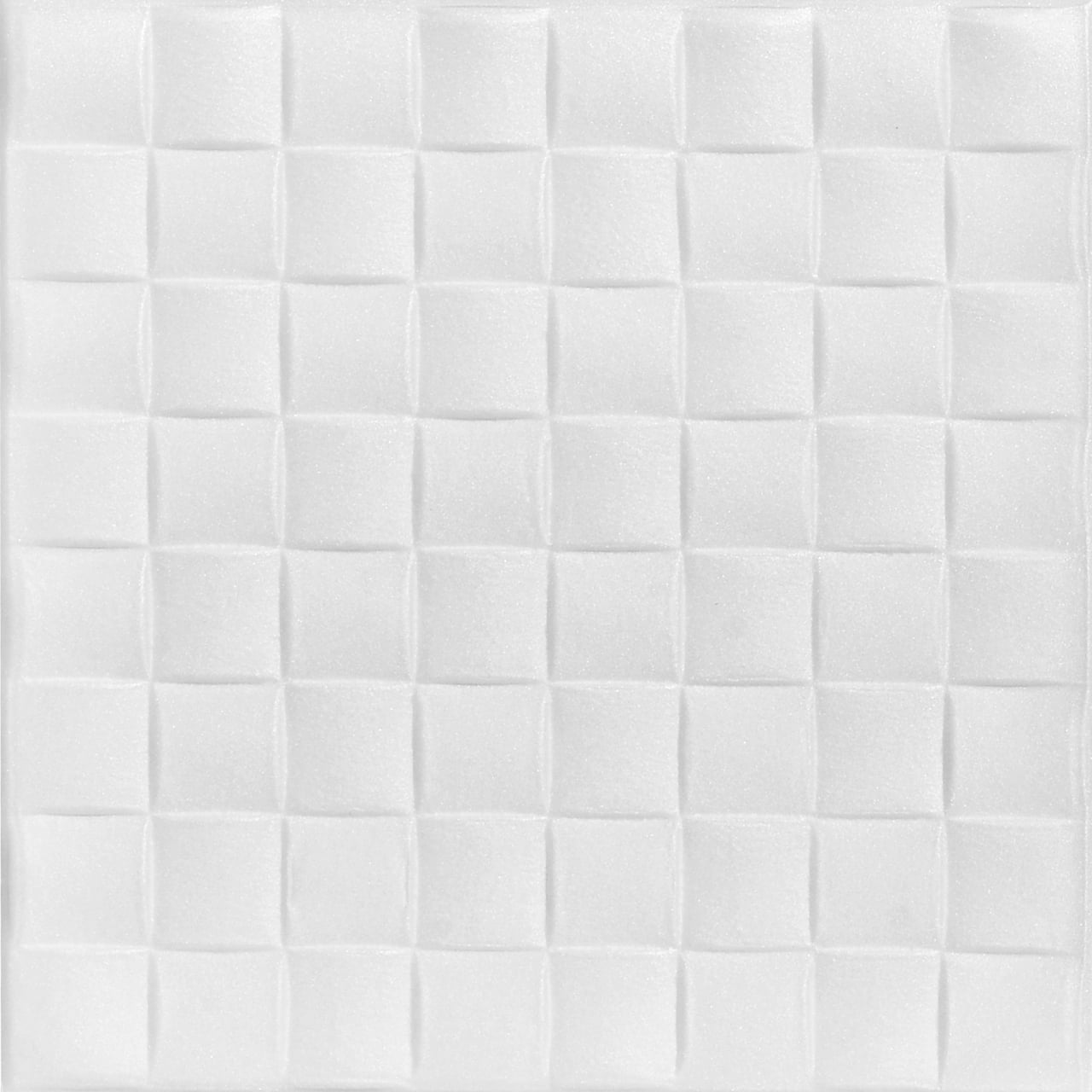 Cobblestone 1 6 Ft X 1 6 Ft Foam Glue Up Ceiling Tile In Plain White 21 6 Sq Ft Case Walmart Com