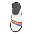 thumbnail image 3 of IAUYY Memory Foam House Slippers Suitable for Both Men and Women. Comfortable, Anti-Slip Plush Flat-Bottomed Slippers The Best Holiday Gift The Ejected Rainbow, 3 of 9