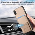 thumbnail image 6 of Allytechgroup Cards Holder Back Case for iPhone XS Max, Vintage PU Leather TPU Shockproof Slim Kickstand Anti-Drop Protective Wallet Phone Case Cover for Apple iPhone XS Max, Khaki, 6 of 8