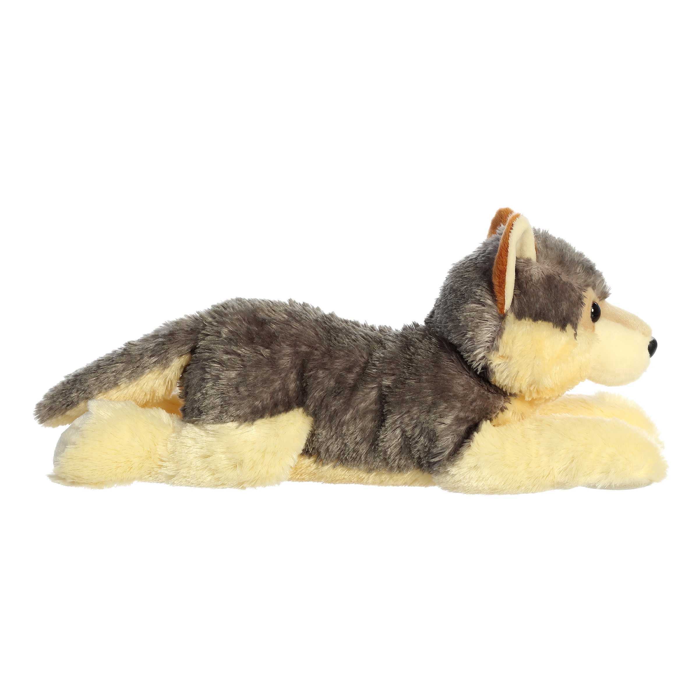 Aurora - Large Gray Grand Flopsie - 16.5" Wily Wolf - Adorable Stuffed Animal