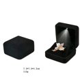 thumbnail image 3 of Weilifangwps Velvet Earring Studs Box with LED Light Jewelry Display Gift Box for Birthday Anniversary, 3 of 4