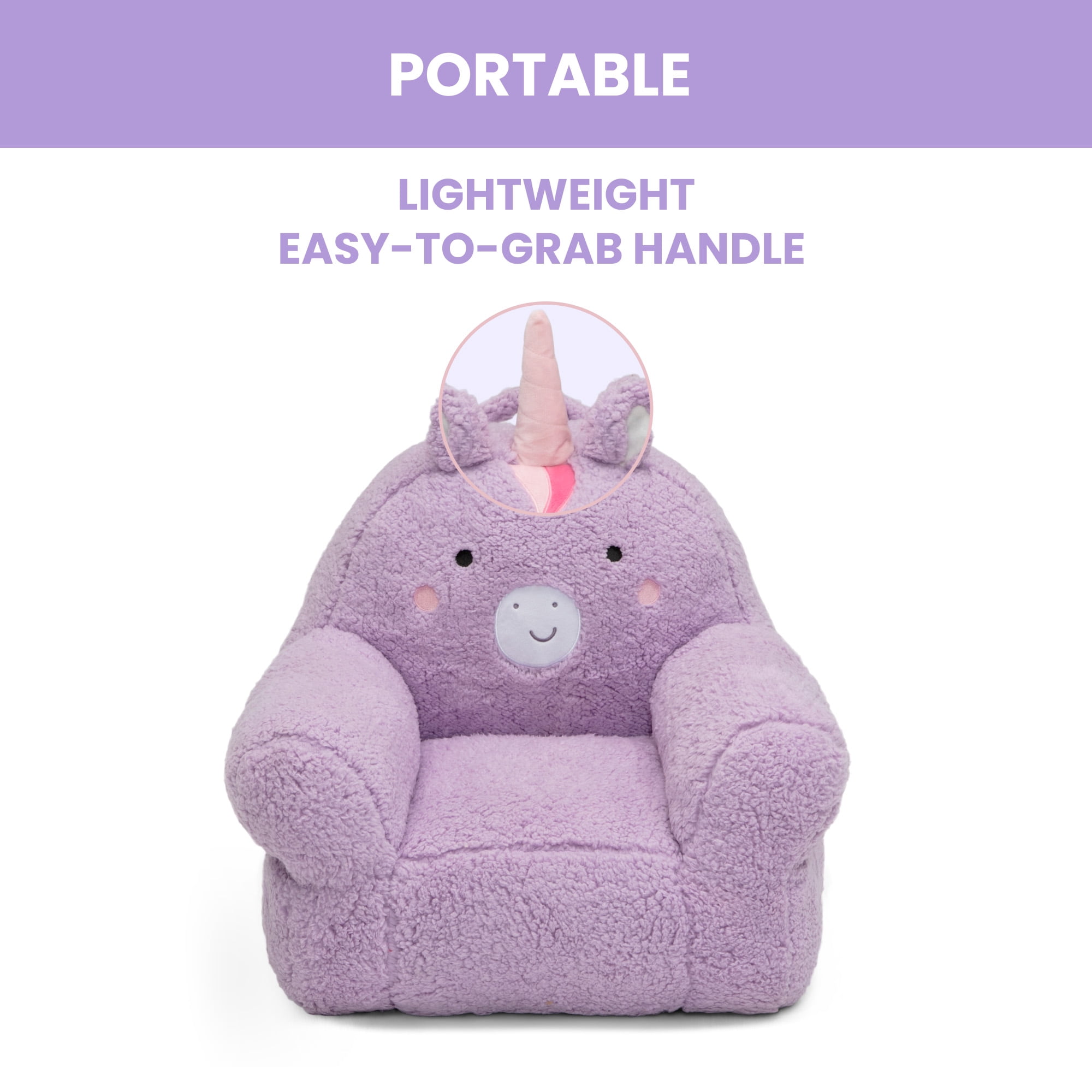 Delta Children Unicorn Cozee Buddy Chair, Purple - Walmart.com
