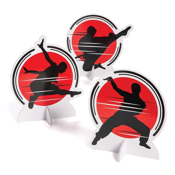 Karate Party Centerpieces - 3 pieces