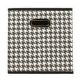 thumbnail image 4 of Household Essentials Fabric Storage Bins 6 Piece Set, Houndstooth White and Black, 4 of 6