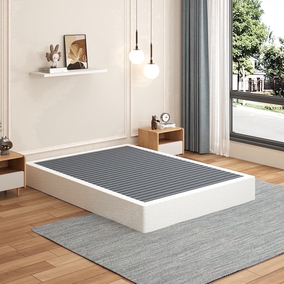 QUEEN Box Springs，9-inch heavy-duty metal mattress foundation，Easy Assembly