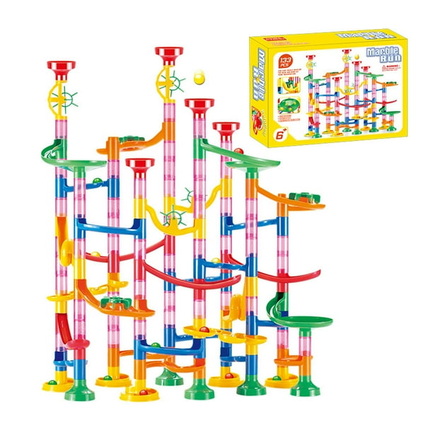 JUEGO DE JUEGOS DE LABERINTO, DIY Fun Marble Run Building Blocks 133 PCS Educational Para El Hogar