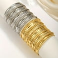 thumbnail image 2 of Nvzi Pulseras delicadas, pulseras modernas en capas, regalos apilables, 20 piezas, oro I, 2 of 4