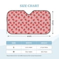thumbnail image 3 of Bingfone Strawberries Car Windshield Sunshade,Sun Foldable Sun Shield Sun Visor for Car -, 3 of 8