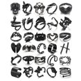 thumbnail image 1 of Juego de anillos ìF ME Gothic Vintage Black Punk Snake Claw 20-30 unidades, 1 of 7