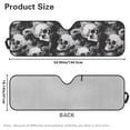 thumbnail image 7 of Yuyamidu Skull Windshield Sunshade Foldable Sun Visor for Jeep Wrangler TJ JK JKU Sport Sahara Rubicon 2 Door & 4 Door, 7 of 7